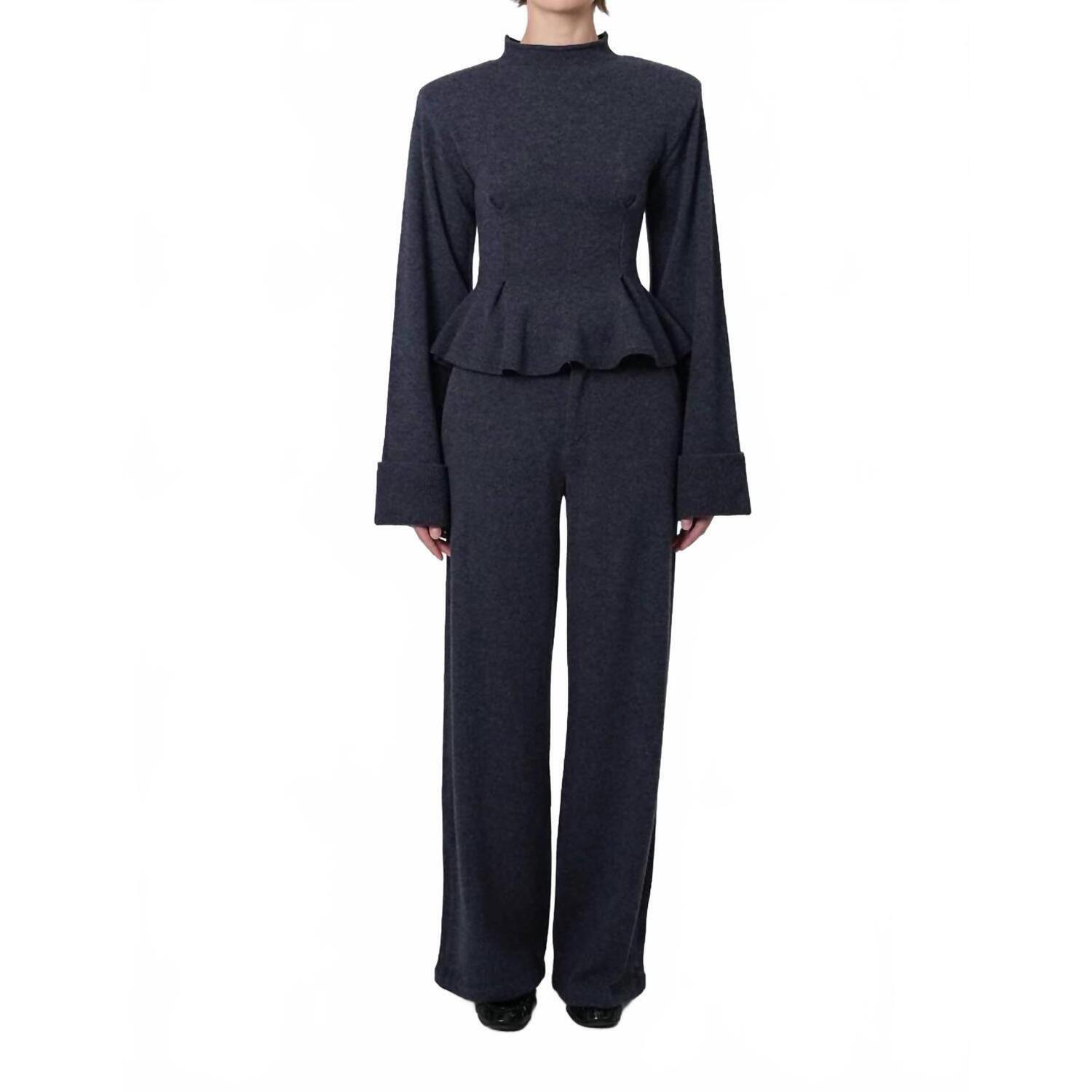 New Parentezi Adeline Top In Steel